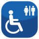 장애인 화장실 안내표지판