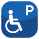 장애인전용 주차구역 안내표지판